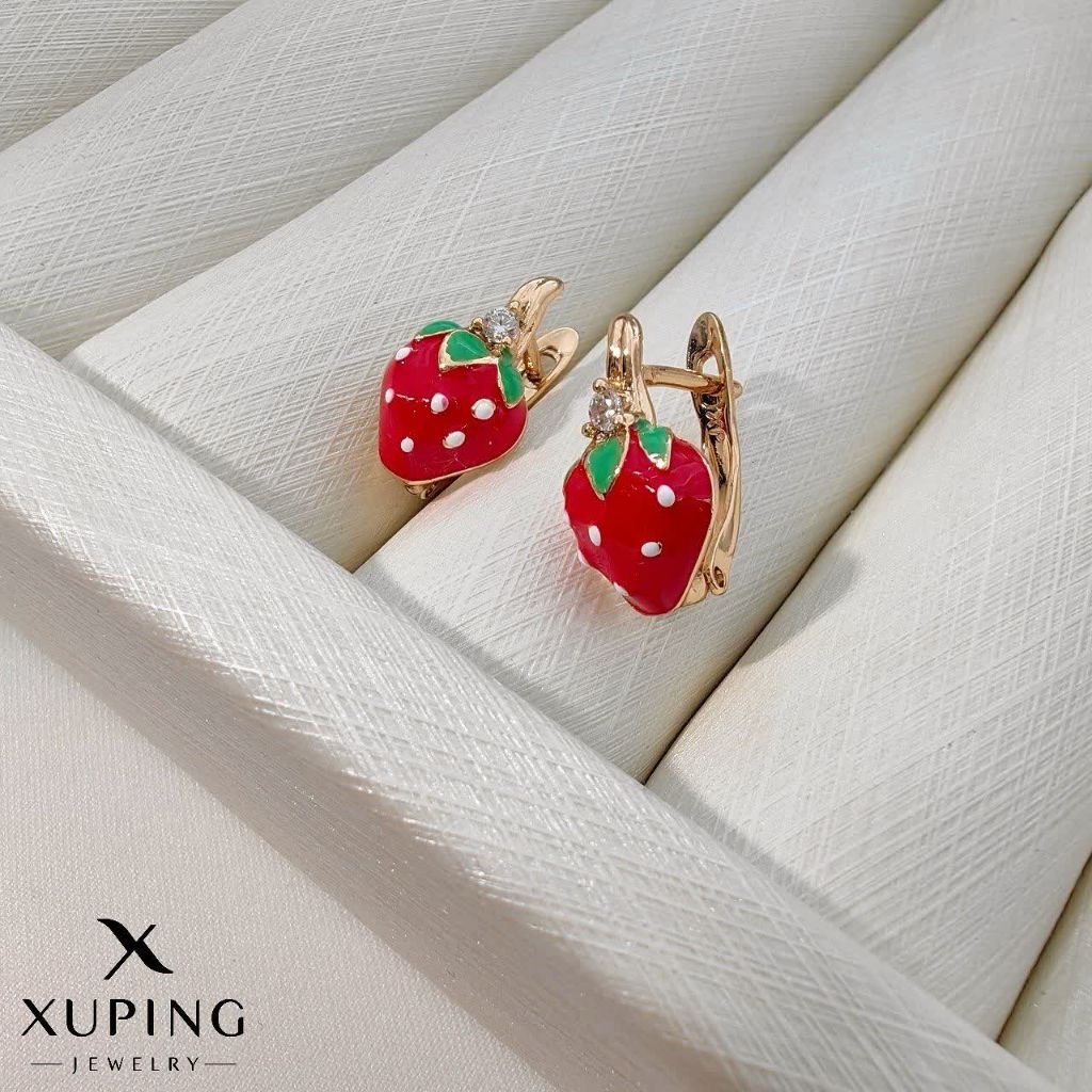 گوشواره توت فرنگی ژوپینگ کد 3809